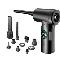 6000mAh Portable Compressed Air Duster 2 in 1 Air Blower & Vacuum Cleaner Cordless Duster Blower for Keyboard Computer Cleaning