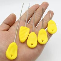 3pcs Hook Drill Carp Fishing Tools Kit Threading Bait Boilie Bait Pins Rigging Baiting Needles Baiting Rig Tool Handle Kit