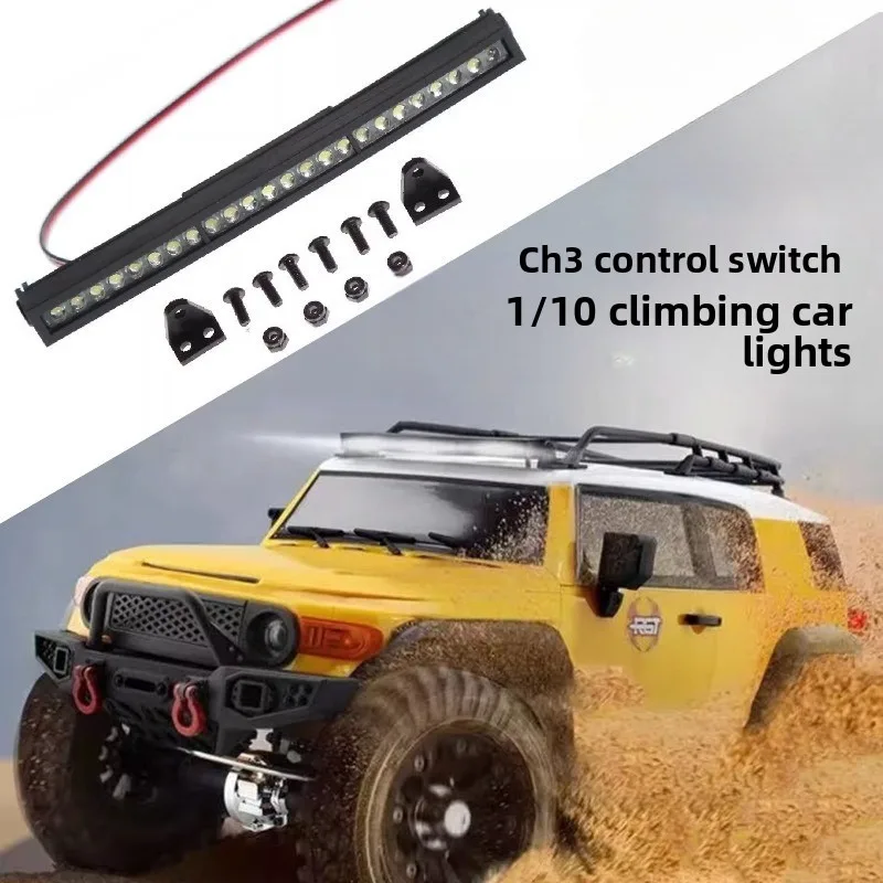 

Metal Bend 116mm LED Light Bar Roof Lamp Lights for Axial SCX10 90046 Trxs TRX4 MJX H8H H8P 1/10 RC Car Upgrade Parts
