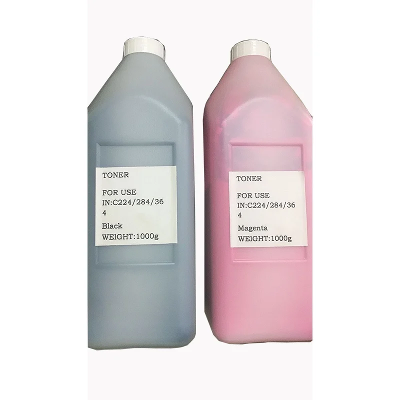 C224 C284 C364 1KG Tn Toner Powder for Minolta Konica C224 284 364 Compatible C224 C284 C364 Black Magenta Color Copier Toner