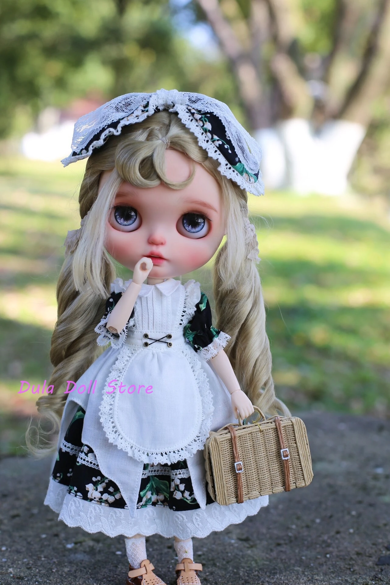 

Dula Doll Clothes Linglan double-layer dress for Blythe Landoudou Landazz Qbaby ob24 ob22 Azone Doll