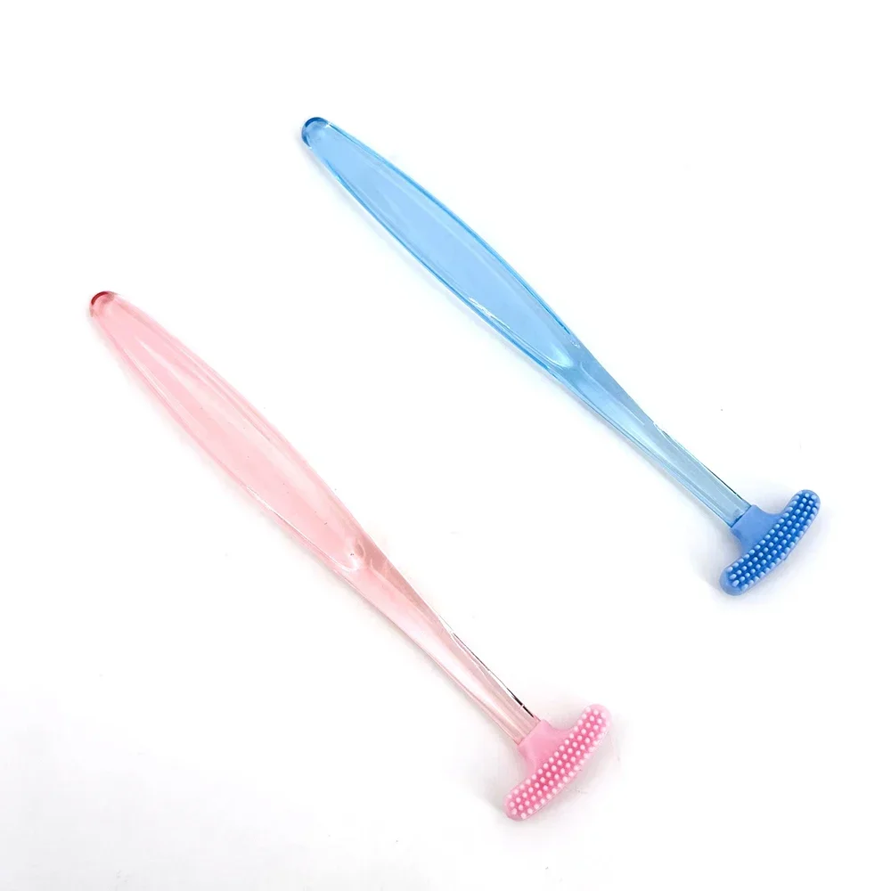 Silicone Tongue Scraper Toothbrush Cleaning The Surface of Tongue Oral Cleaning Brush Tongue Scraper Cleaner Fresh Breath Health