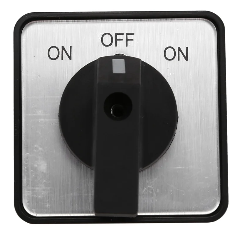 

ABSE-6X AC660V 25A 2-Pole 3-Position Momentary Plastic Rotary Changeover Switch Blue+Black