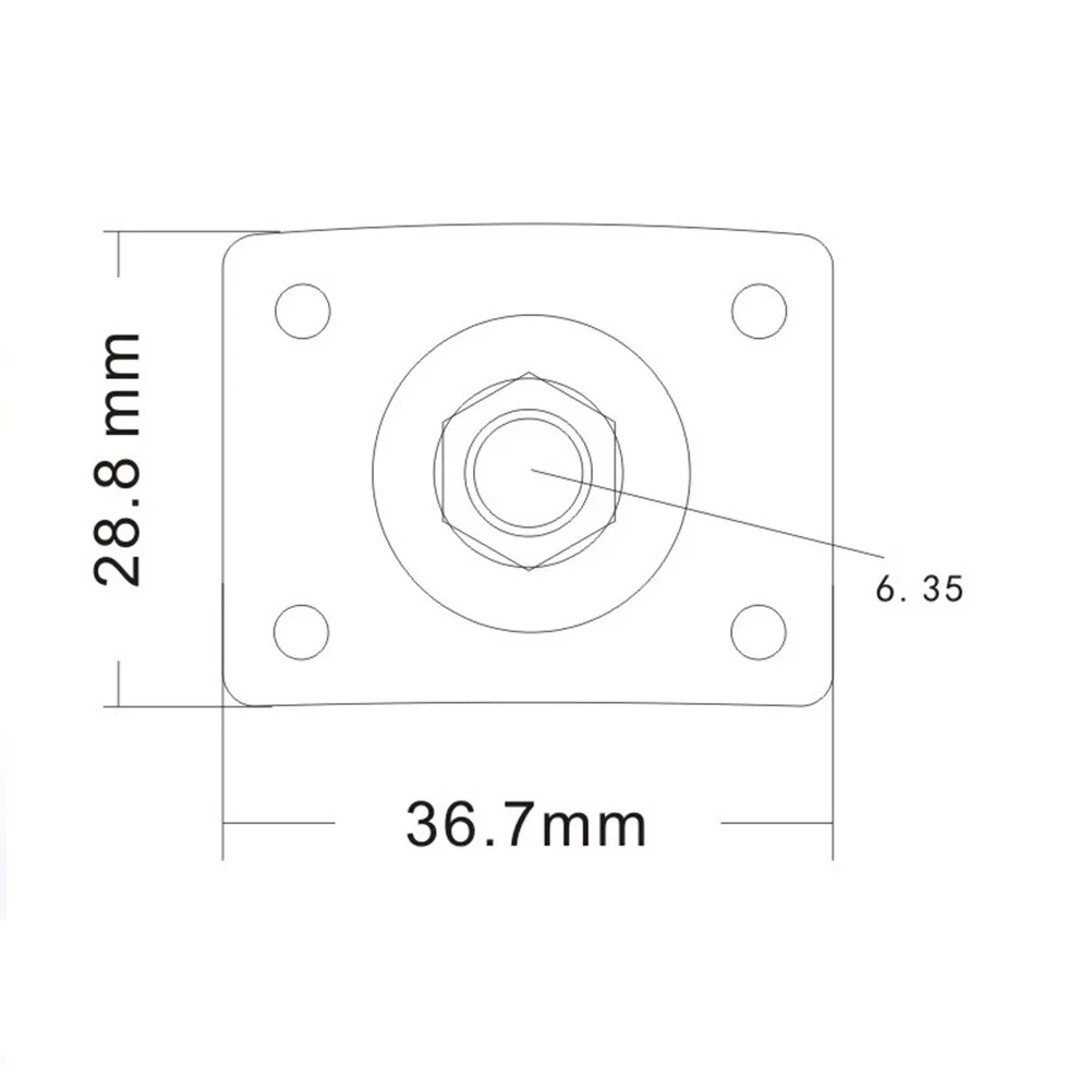 

5Pcs Guitar Jack Plate Output Socket Strong Durable Easy Install Ideal for Electric Guitar Building Gift Lovers Black