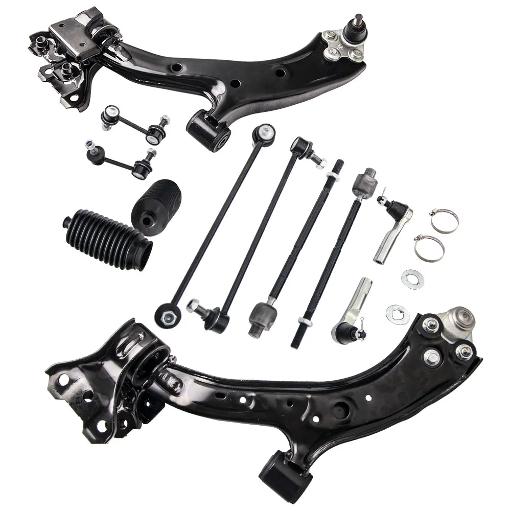 12 peças kit de suspensão braço de controle conjunto de tirante de junta esférica para 07-11 Honda CR-V CRV