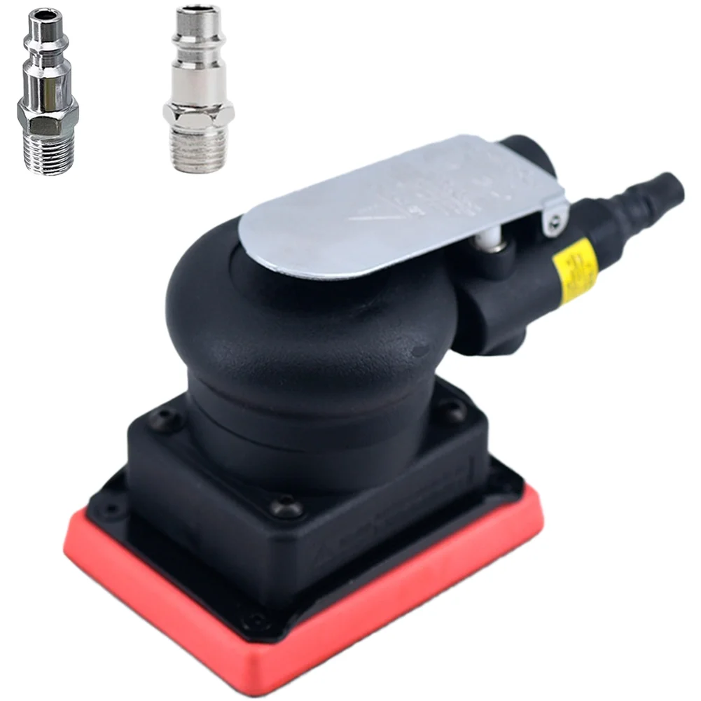 75x100mm Square Air Sander Polisher 1000RPM Eccentric Grinder For Metal Wood Car Polishing Tool Pneumatic Dry Grinding Machine