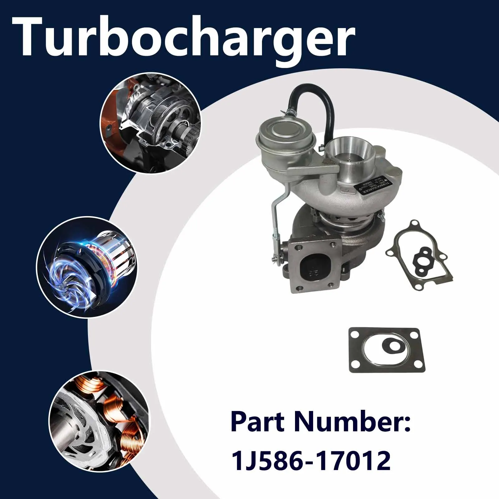 Turbo HX55WM Turbocharger 1G574–17014 For Bobcat A770 S750 S850 T750 T770 T870 Loader