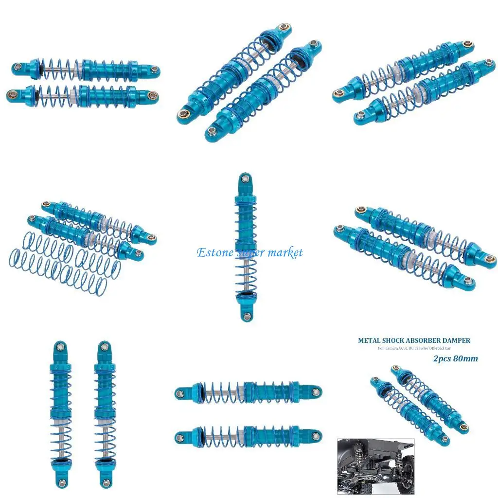 

090B Oil Adjustable 80/70mm Front Rear Full Metal Damper for 1/10 RC Car Parts Truck Crawler Axial Tamiya CC01