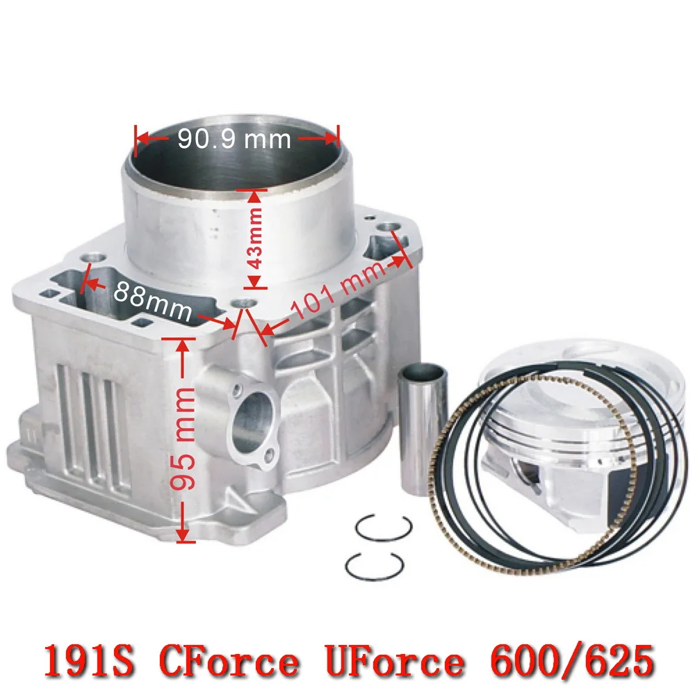 Cylinder Assy For CFMoto 0GS0-6003 UTV ATV Accessories CForce UForce 600 625 Touring 191S CF600AU CF600ATR CF600UTR CF Moto Part