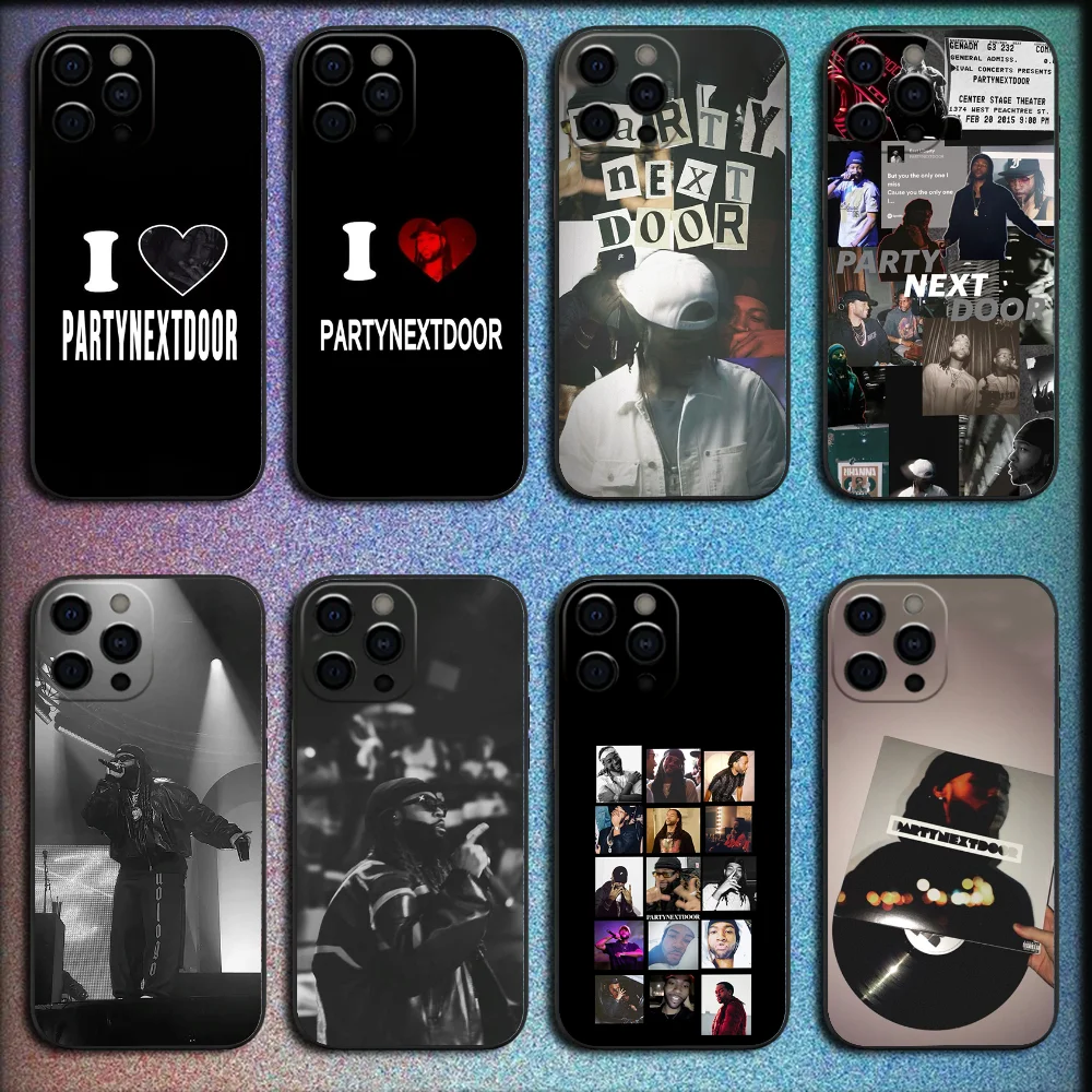 

Singer P-Partynextdoor Phone Case For iPhone 16,15,14,13,12,11,Pro,X,XS,Max,XR,Plus,Mini Soft Black Cover