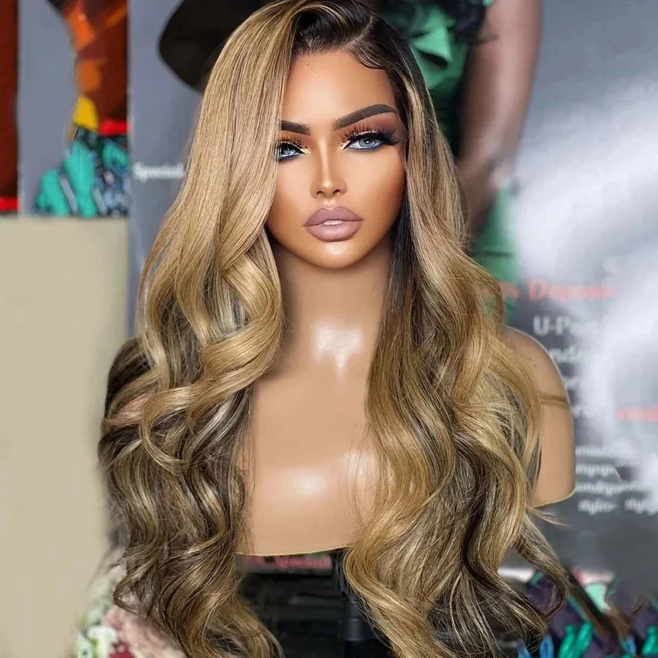 

Long Highlight Blonde Preplucked 18Inch Straight Glueless 5x5 Silk Base Jewish Human Hair Wig Baby Hair HD Lace European Hair