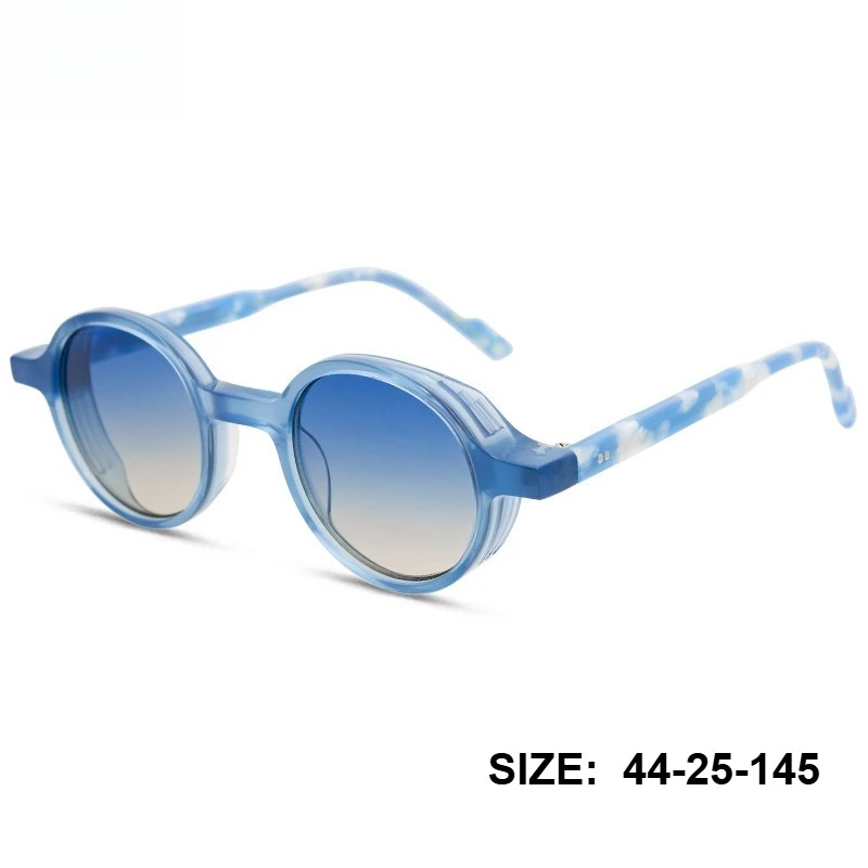 2026 New Round Sunglasses for Men Women High-end Luxury Acetate Retro Fashion Designer Brand Outdoor Sports Sun Glasses UV400