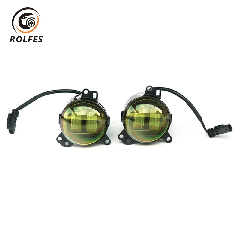 

For Land Rover Defender L630 12V 2PCS Front Fog Light LED Golden-Eye Lights Accessoires Signal Lamp Daytime Running Lamps