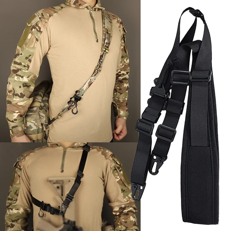 

Hunting Rifle Tactical Sling Modular Removable 2 Point Padded Combat Modular Shooting Equipment MC Strap AccessoriesTactical