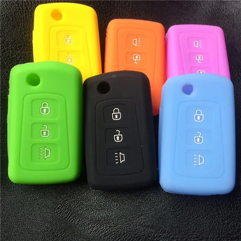 For Great Wall Haval Hover H1 H3 H5 H6 New Silicone Car Key Cover Case 3 Buttons Folding Car Key Auto Accessories