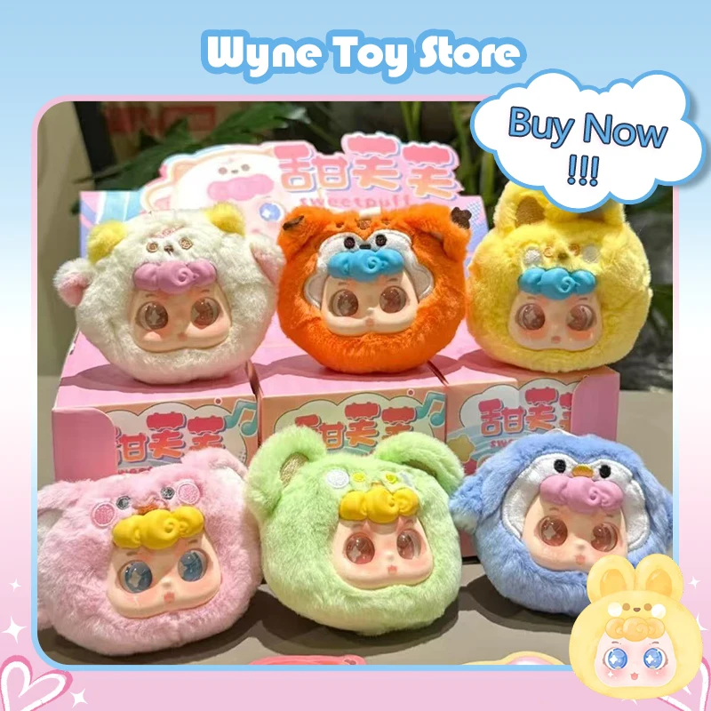 

В наличии Sweetpuff Serie плюшевая подвесная игрушка слепая коробка аниме кукла милая девушка рюкзак аксессуар Тайна коллекционные предметы брелок подарки