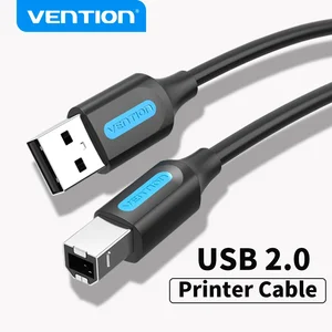 Kabel Printer USB Vention Kabel USB Tipe B Pria ke Pria USB 2.0 untuk Printer Label Canon Epson HP ZJiang Kabel Printer USB 2.0 6 kabel penjualan terbaik canon - №