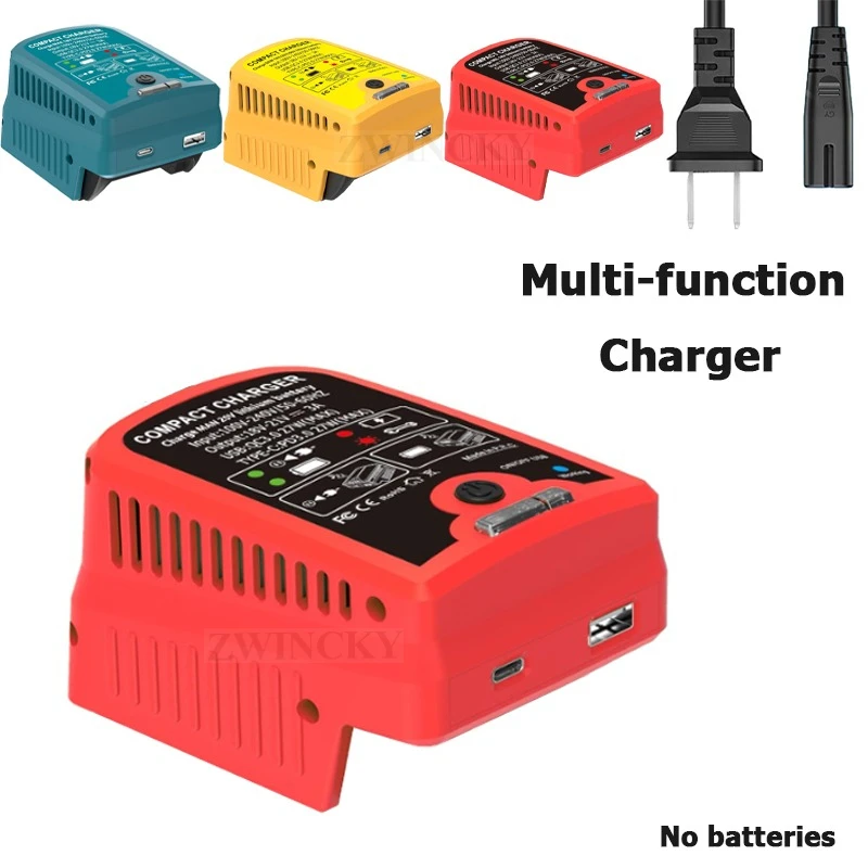 

Replace 18V 20V Rapid Fast Li-Ion Charger For Makita/Milwaukee/Dewalt/Craftsman Multi-Voltage Lithium-Ion Battery 3A with Music