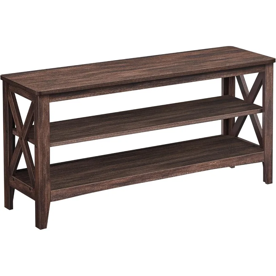 

Скамья для хранения в прихожей с 2-уровневой полкой для обуви 11,8 x 39,4 x 18,9 дюйма. Поддерживает до 600 фунтов. Мебель в стиле фермерского дома для Livin.