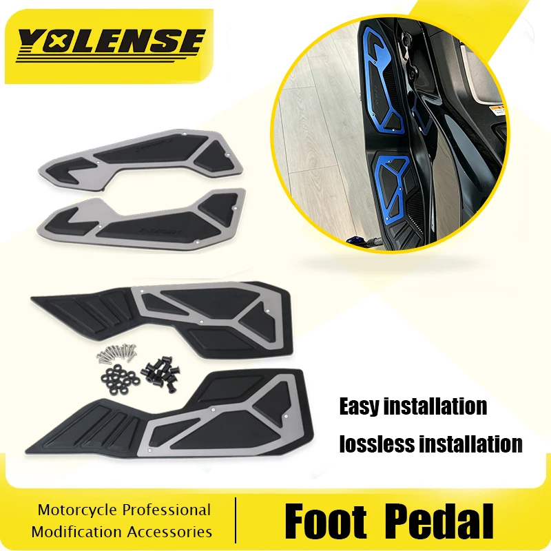 

For NMAX155 TURBO NMAX 125 155 V3 NMAX125 2025-2026 Motorcycle Pedal Footrest Footpads Foot Pegs Anti Slip Foot Pedal Kit