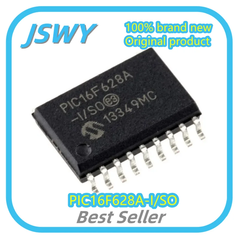 

(5/30pcs) PIC16F628A-I/SO PIC16F628A SOIC-18 Flash Microcontroller Chip Brand New Genuine