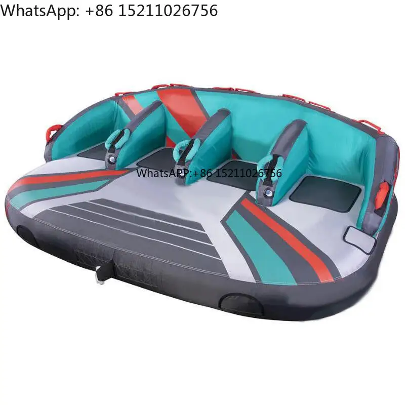 

Factory Direct Water Sports Inflatable Towable Water Tube Boat 4 Rider Water Jet Ski Sports