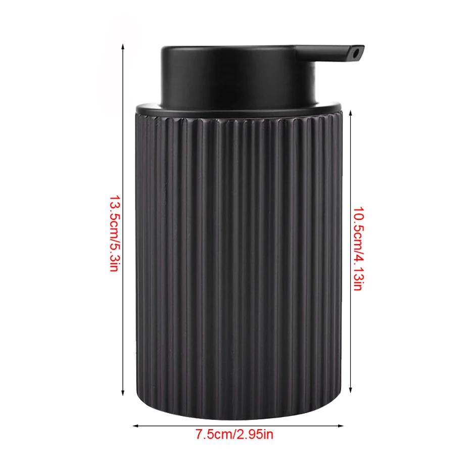 Foam Hand Soap Dispenser Black Foaming Soap Dispenser for Bathroom Refiilable Liquid Soap Dispenser with Rust Proof Foaming Pump