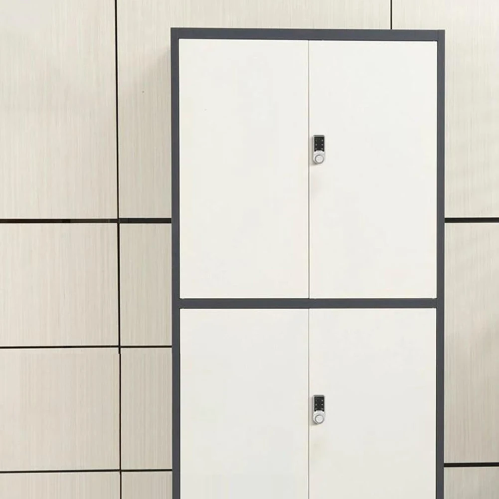 Electronic Combination Tongue Lock for Storage Cabinets with Auto-Disable Feature After Multiple Invalid Entries