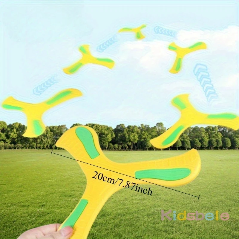 إيفا 360 درجة عودة سبينر ثلاث أوراق مضيئة يرتد الصيف في الهواء الطلق لعبة رياضية الوالدين والطفل لعبة تنافسية آمنة #2