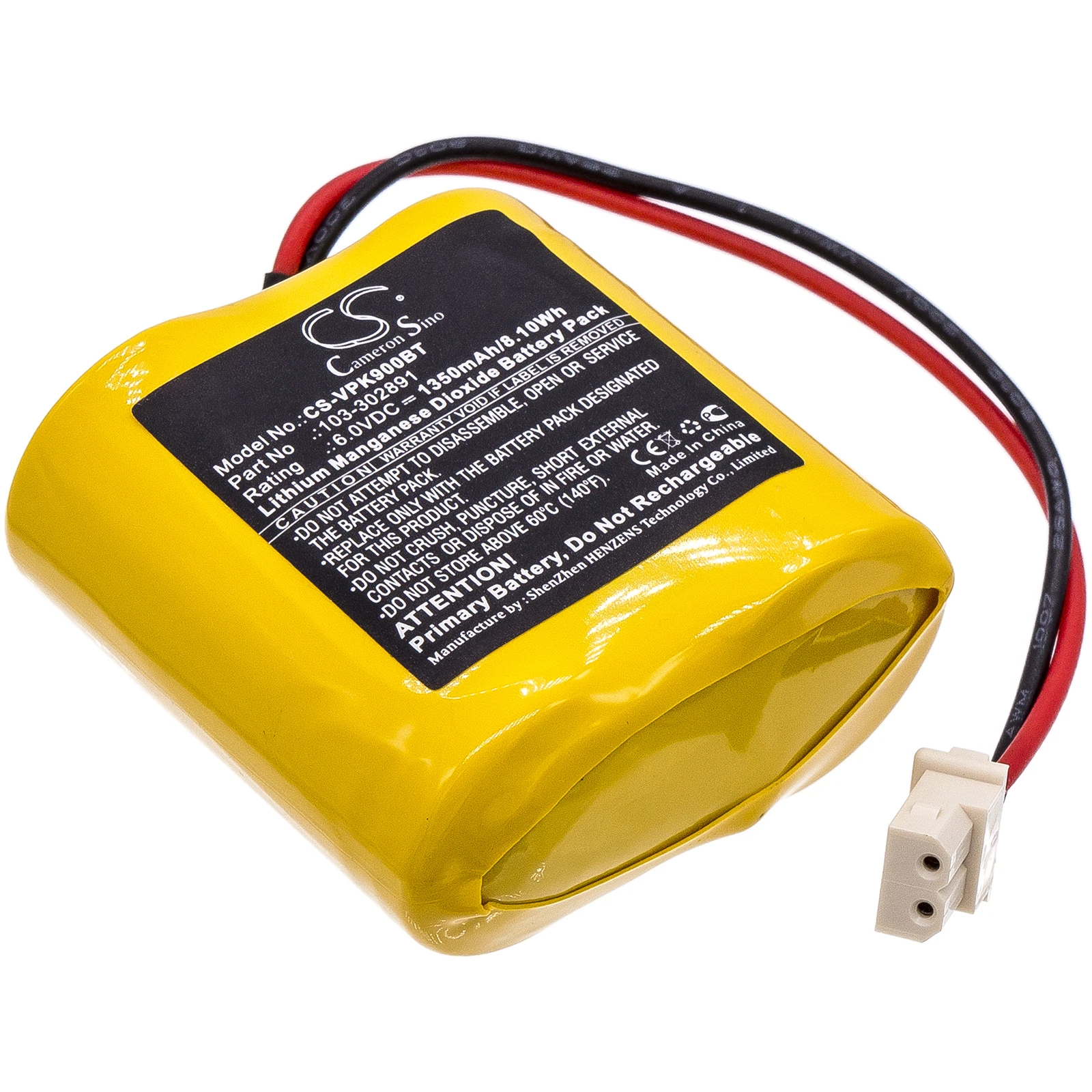 CS 1350mAh  Battery For Visonic 103-302891 103-302915 EVE2CR17450-C GP2CR123A OSA363 Next CAM  Next CAM PGS