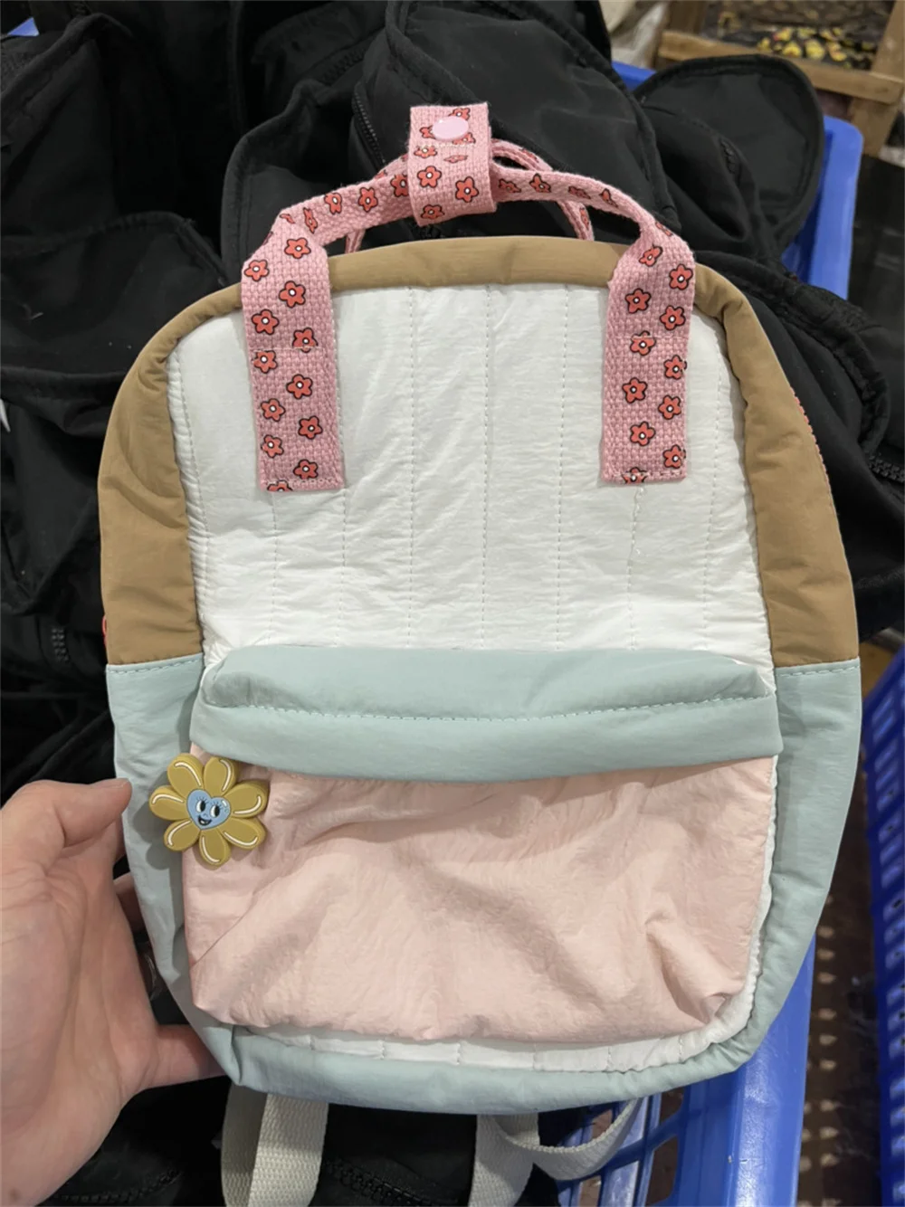 New Lightweight Children's Backpack Personalized Embroidery Name Cute Blocked Kid's Small Backpack Custom Outdoor Snack Bag