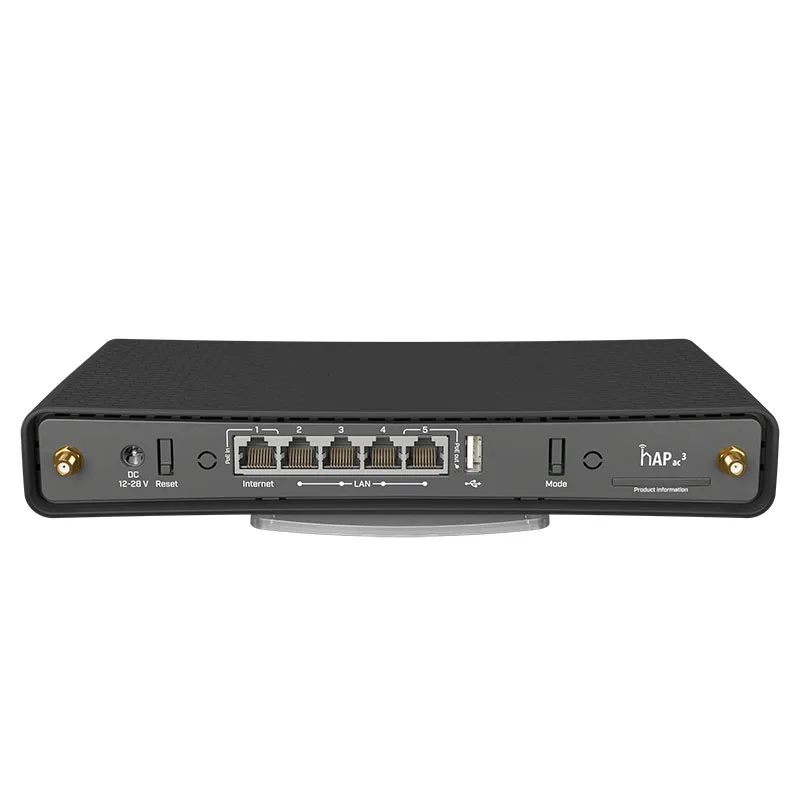 MikroTik hAP ax3 C53UiG+5HPaxD2HPaxD wifi6 2.5 Gigabit Ethernet, PoE, WPA3 Dual Band Router