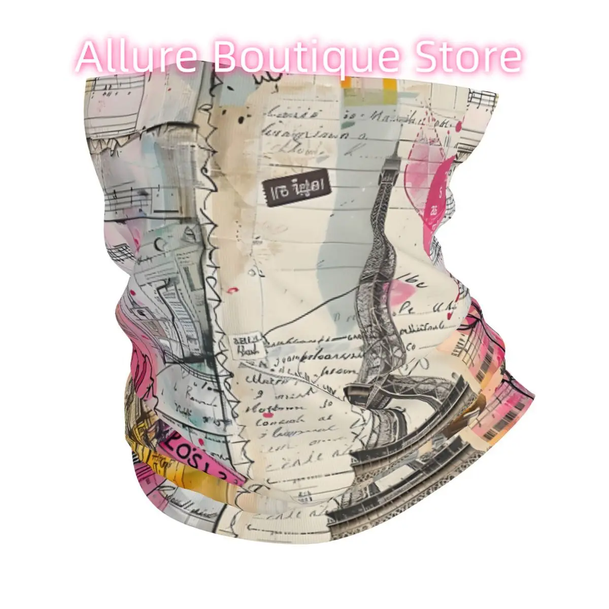 

Французский цветочный Париж Эйфелева башня бандана на шею шарф Балаклава Велоспорт унисекс для взрослых дышащий