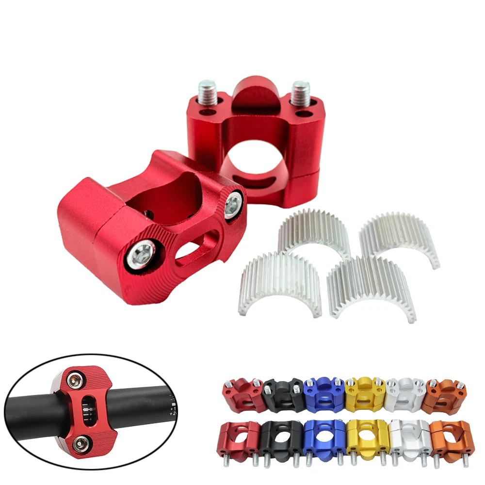 CNC Billet Handlebar Clamp Fat Bar Risers Mount Clamp Adaptor 22 28mm for Pit Dirt Bike Racing Motorcycle Enduro Supermoto MXATV