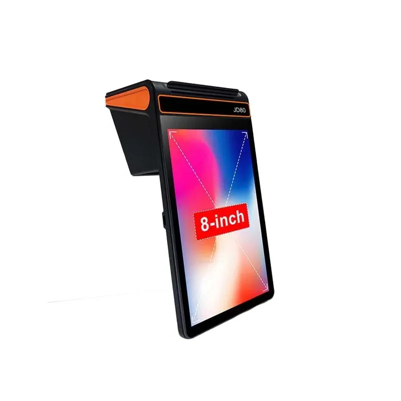8 Inch 3＋16GB Touch Screen Pos Systems Android 13 Handheld Mobile POS Machine Terminal 80mm Printer POS Termina