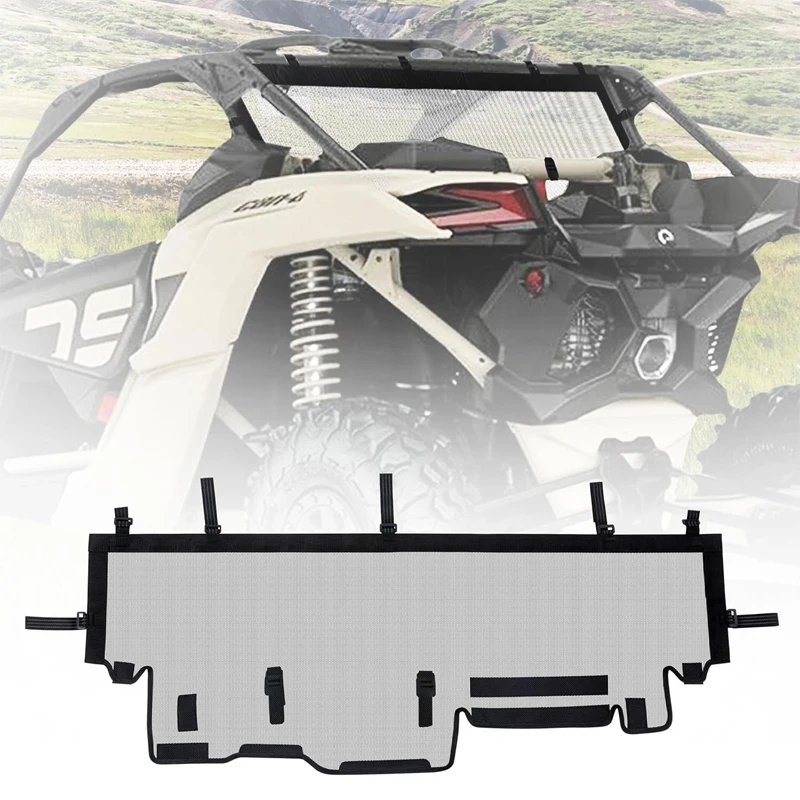 

Window Rear Soft Windshield For Can-Am Maverick X3 Max R RR 2/4 Doors 4x4 XRS XDS Turbo DPS 2017-2024 Clear Windshield Net