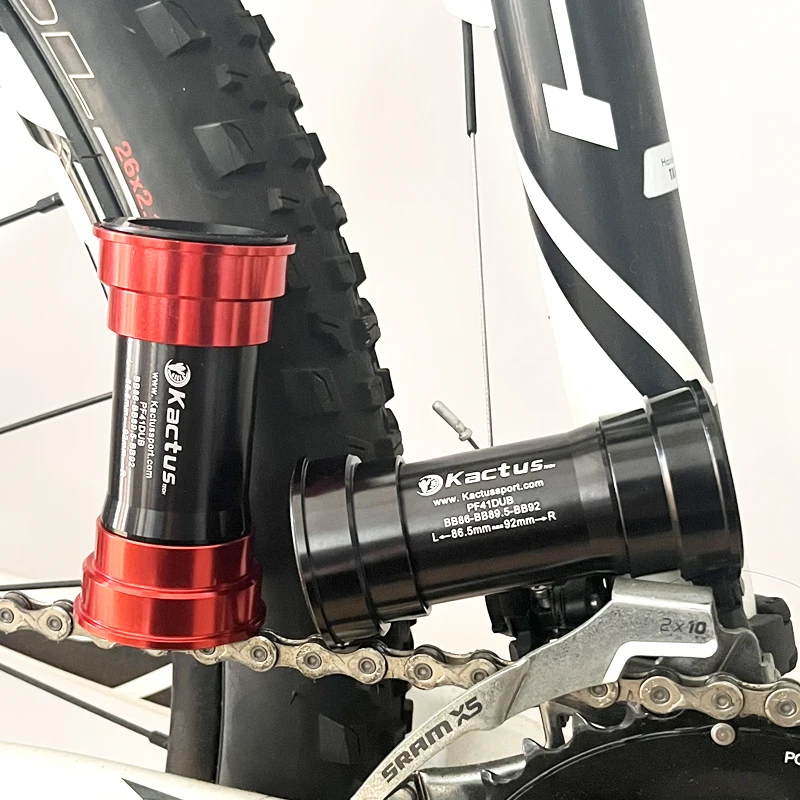 Kactus BB86 BB92 Bottom Bracket with Higher Strength Customized Steel Bearing PF41DUB Bicycle Central Shaft for SRAM DUB Crank