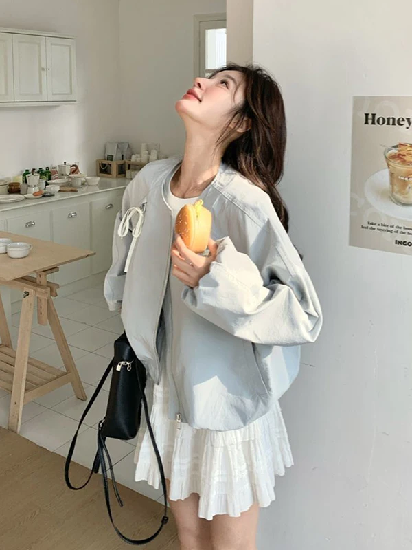 

plus Size 300 Pou Women's Casual ort round Ne Jaet Knot Design Autumn Winter Outerwear Comfortable Loose Fit