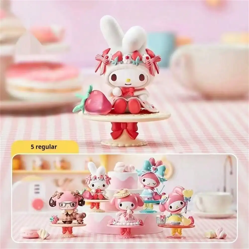 

Random 1*Sanrio My Melody Afternoon Tea Series Blind Box Cute Sweet Anime Figure Model Mystery Box Home Decor Surprise Gift Toy