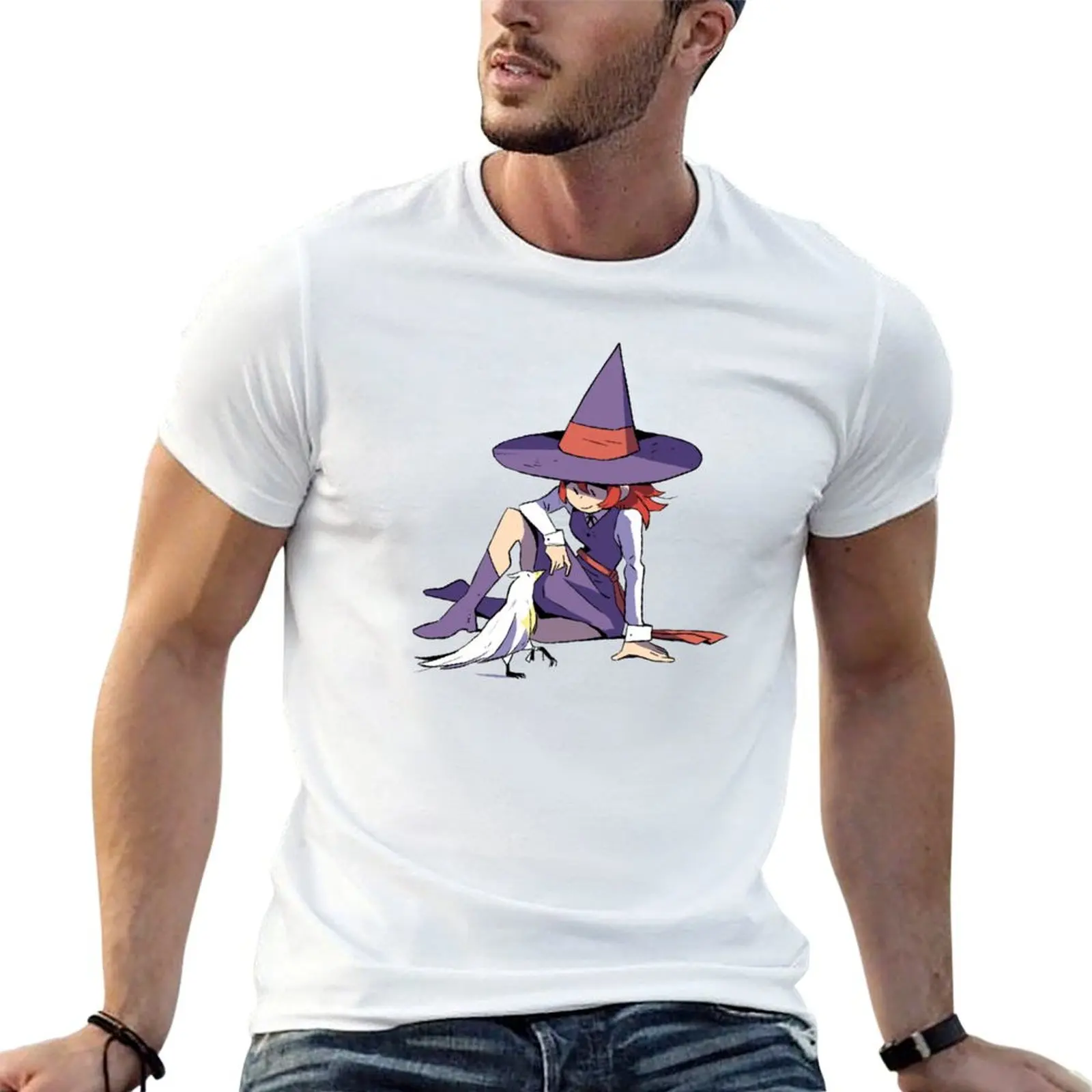 

t a Witch shirts man cotton quality man soft high T-Shirt t cotton Making shirt for crow friend
