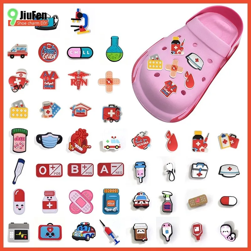 PVC Shoe Charms Cute and Beautiful Medical Products Personality Shoe Accessoriesice Shoe  for Clog Sandals Gifts  Buckle