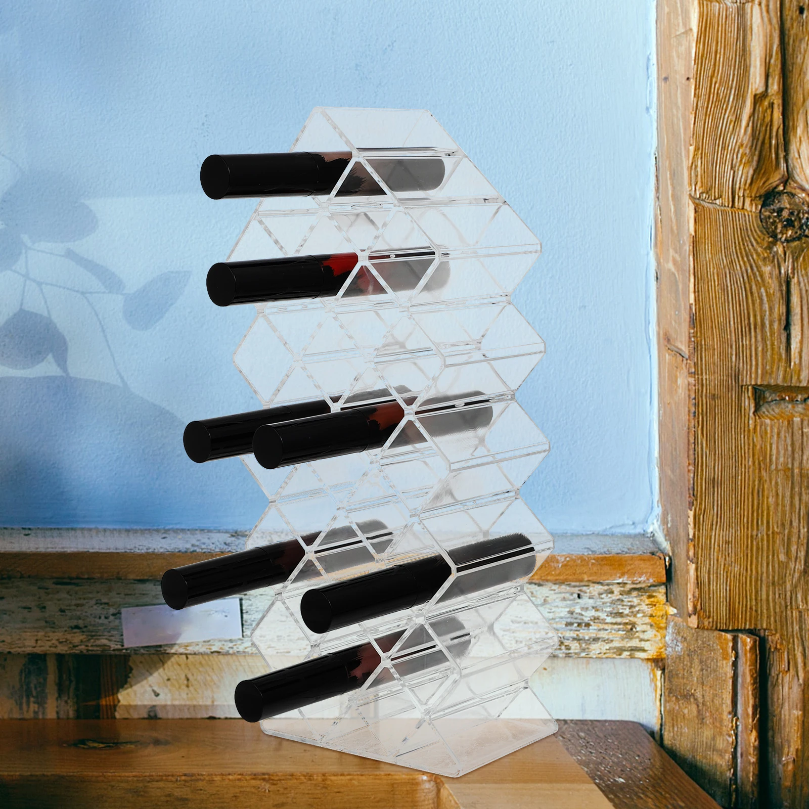 

Multi-Grid Acrylic Cosmetics Organizer Rack Durable Desktop Storage Holder for Makeup Tools Lipsticks Cosmetics Rack
