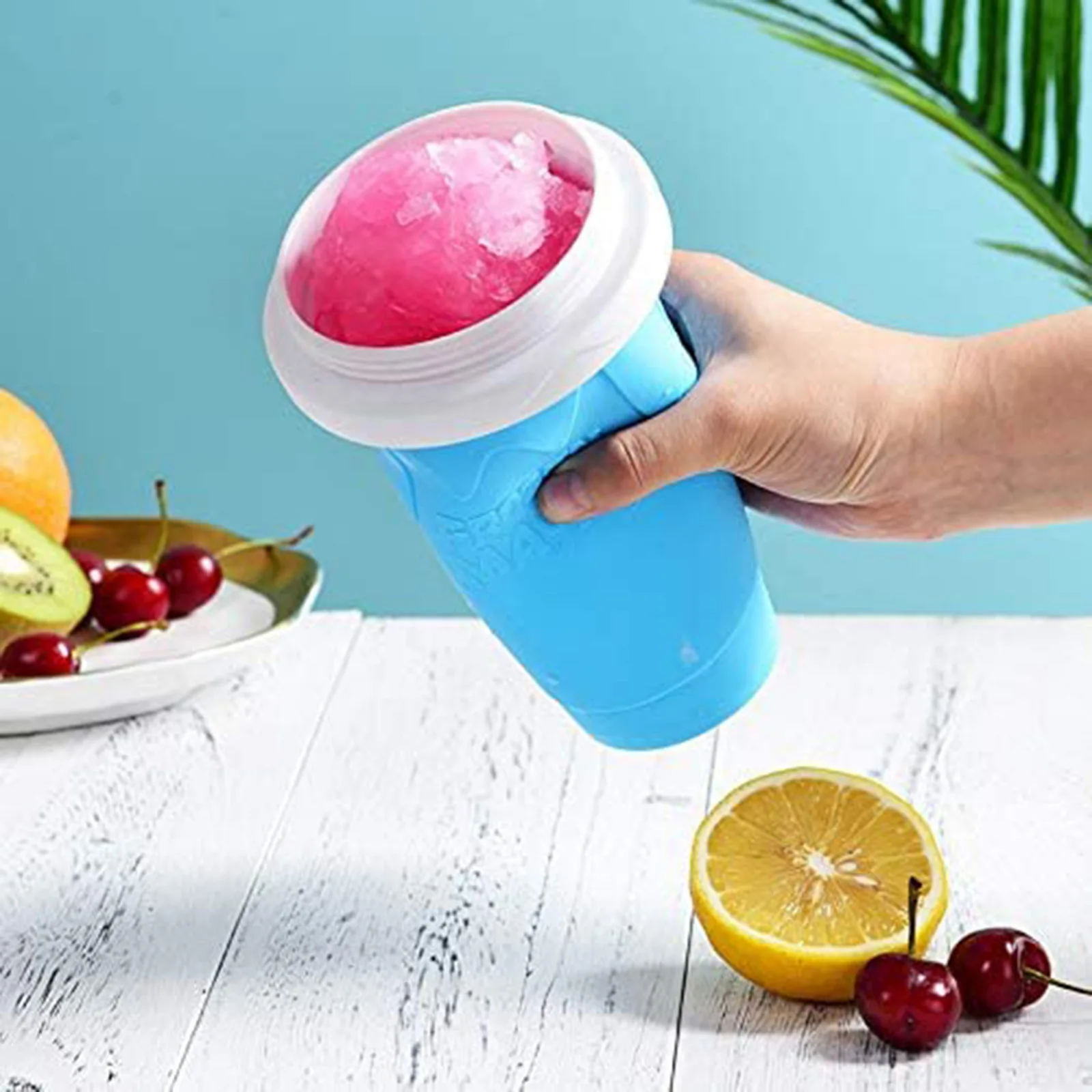 Slushy Maker Cup, Slushy Maker Ice Cup Frozen Magic Squeeze Cup Cooling Maker Cup Freeze Mug Milkshake Smoothie Mug