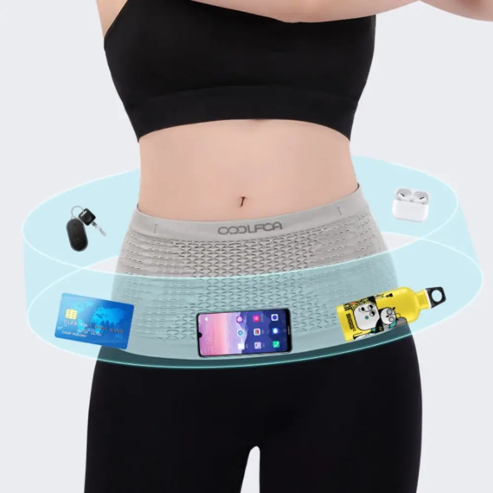 Nylon Running Sports Belt Bag Trendy Stylish Running Fanny Pack Portable Two/Three Pockets Slim Running Pouch Phone Accessories