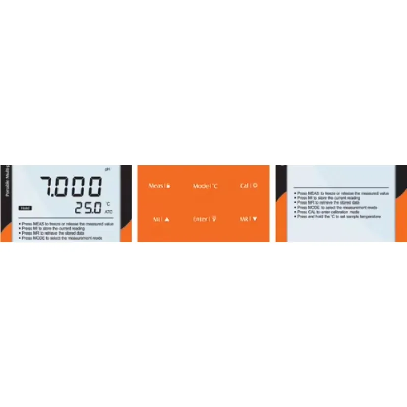 반테-900P 8가지 측정 모드 휴대용 경제형 pH 전도도 용존산소 측정기 수질 검사 장치