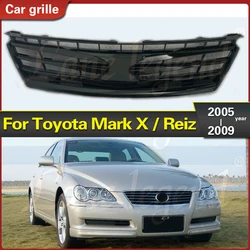 For Toyota Mark X / Reiz 2005-2009 Racing Grills ABS Chromed Front Grilles Grill Mesh Vent Hole Trim Accessories Car Styling