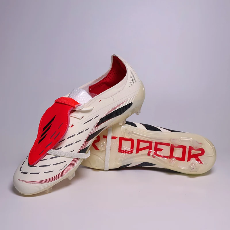 

Long Spikes Pro Mens Soccer Shoes Training Non-Slip Turf Soccer Cleats Youth TF/FG Football Sneakers Chuteira Campo 35-45