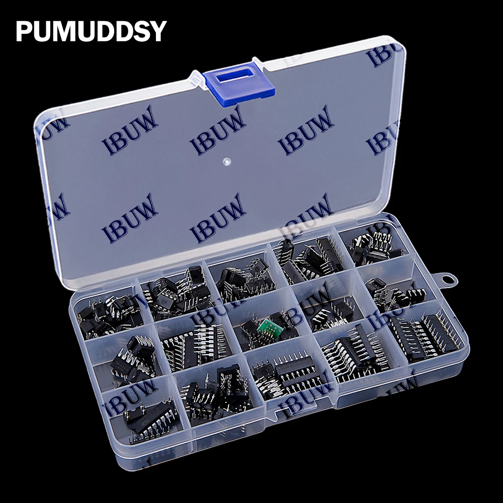 

150PCS/BOX Integrated Circuits Chips Boxed PC817 NE555 JRC4558 LM358 LM393 LM339 Repair Appliances Send Clip Send Adapter