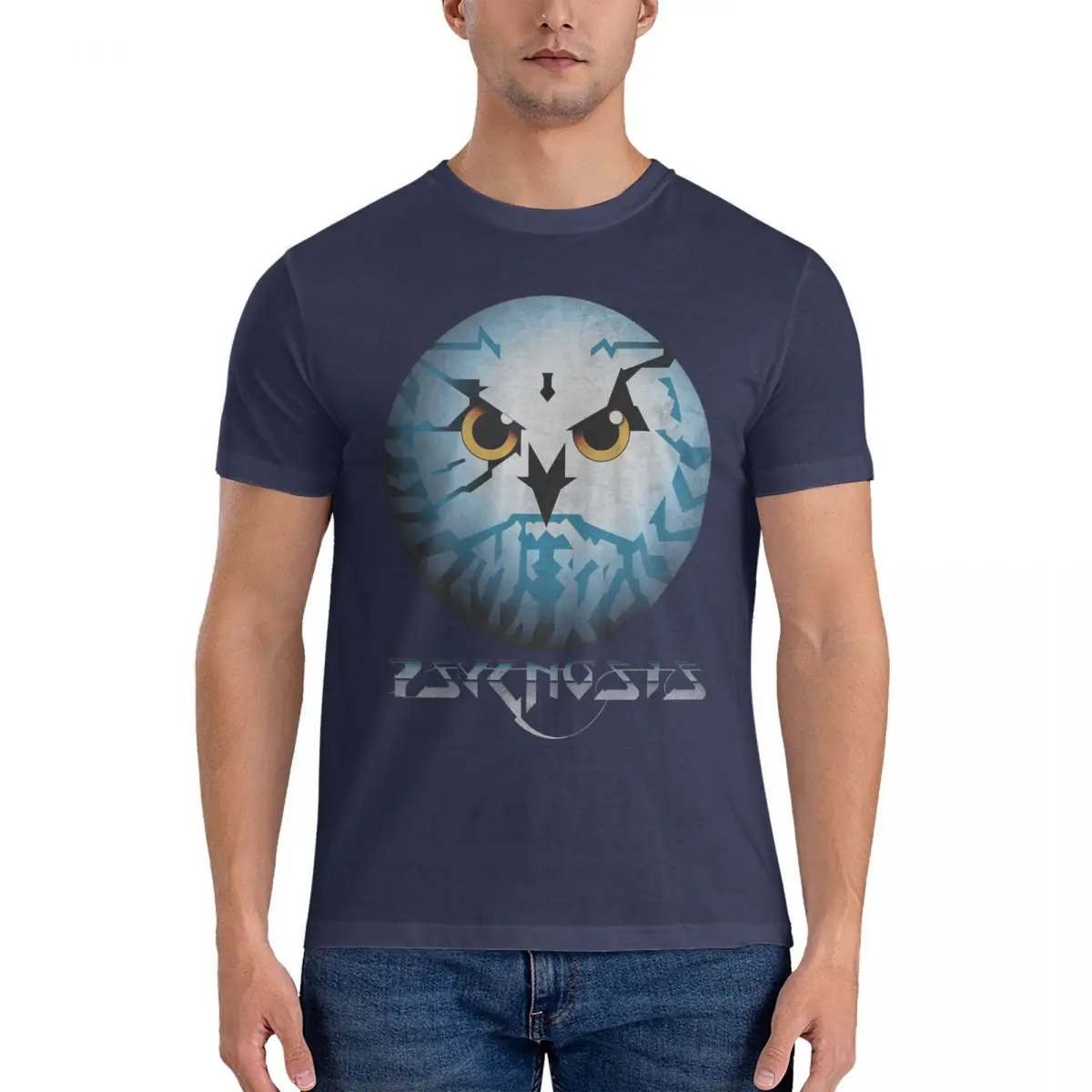 Amiga Psygnosis Owl T-Shirt for Men Cotton Oversized T Shirts Men\'s Tees Short O-Neck Summer Clothes Tops S-6XL