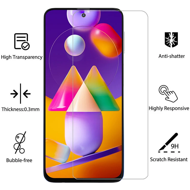 tempered glass for samsung galaxy m31s phone case samsungm31s m 31s 31 m31 s n31s s31m back cover 360 galxy glaxy galax m31scase